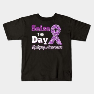 Seize The Day Epilepsy Awareness Kids T-Shirt